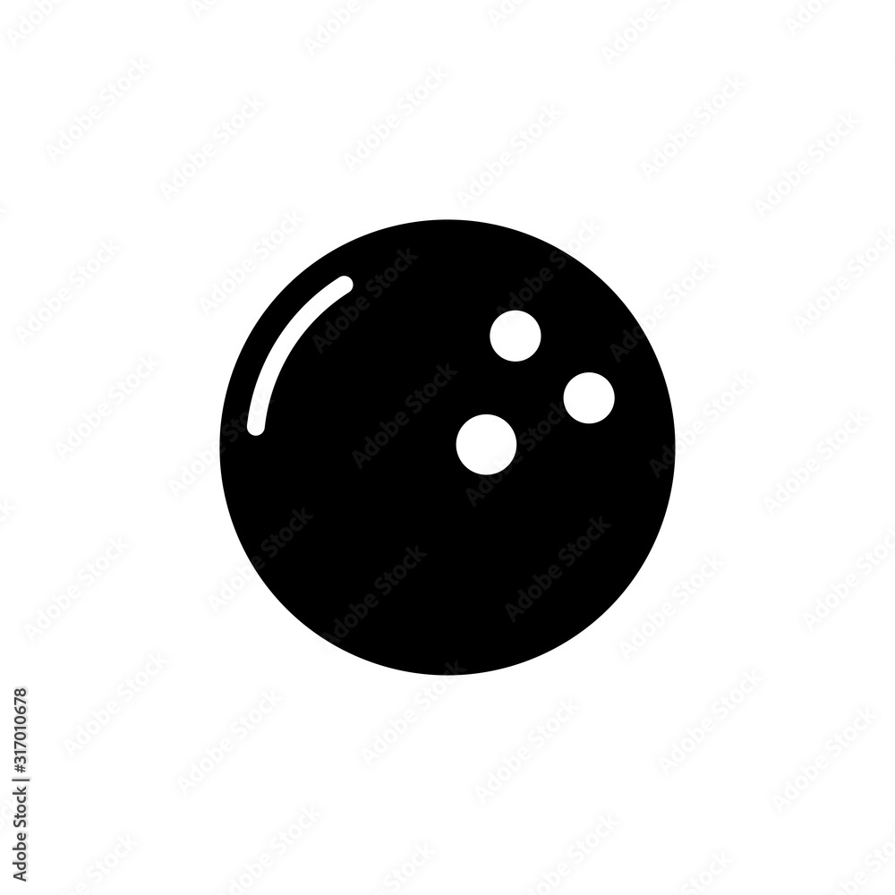 Bowling ball icon Bowling ball icon