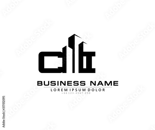C I CI Initial building logo concept
