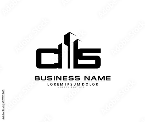 C S CS Initial building logo concept