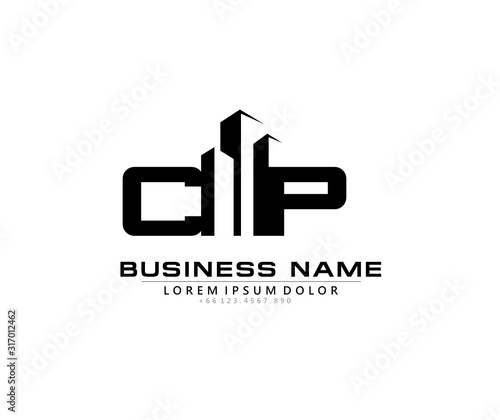 C P CP Initial building logo concept
