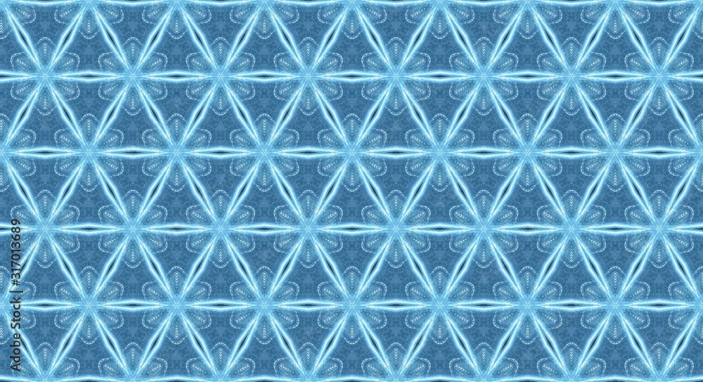 Fototapeta premium seamless geometric pattern flowers with triangle pattern