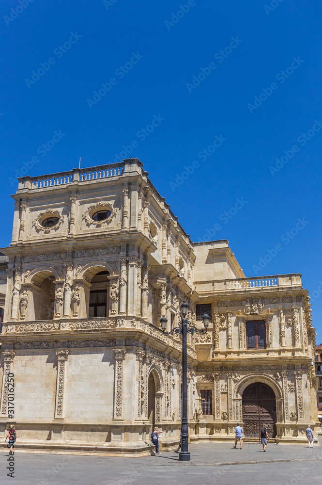 Historic town hall building in Sevilla, Spain