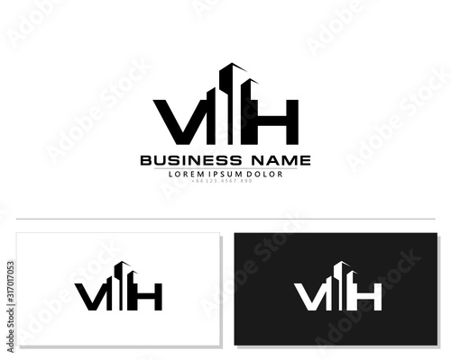 V H VH Initial building logo concept