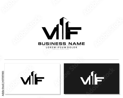 V F VF Initial building logo concept