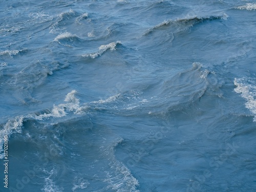 blue sea water surface background