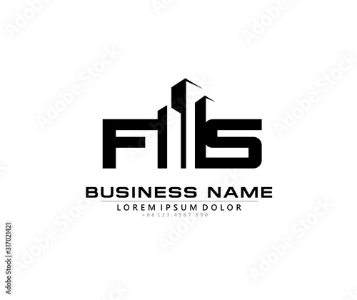F S FS Initial building logo concept