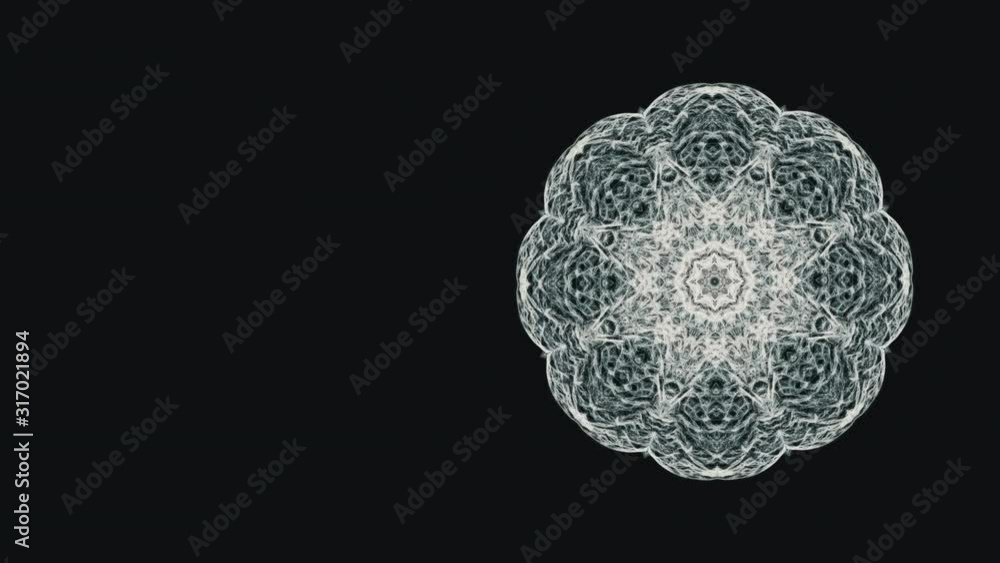 Abstract pattern in actively generating new impulses from source of power and then giving shockwave effect isolated on black background, Abstract pattern in actively generating new impulses from source of power and then giving shockwave effect isolated on black background,