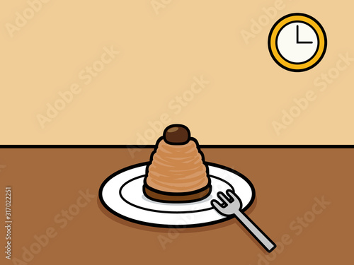 カフェタイム モンブラン （おやつの時間）