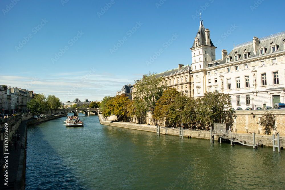Castle and Seine river