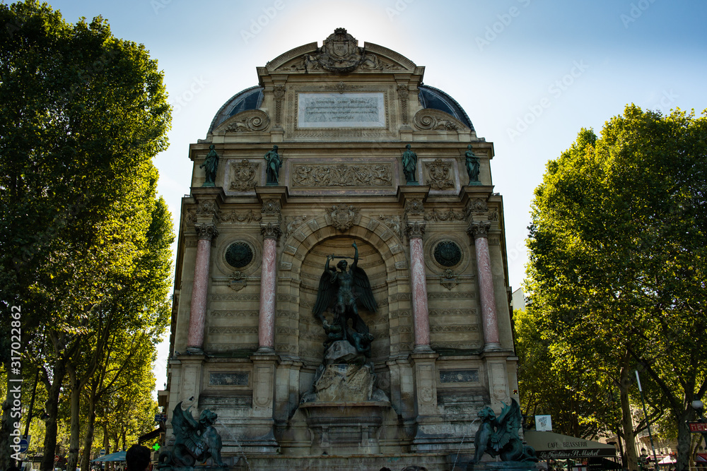 Fountain in Paris Fountain in Paris
