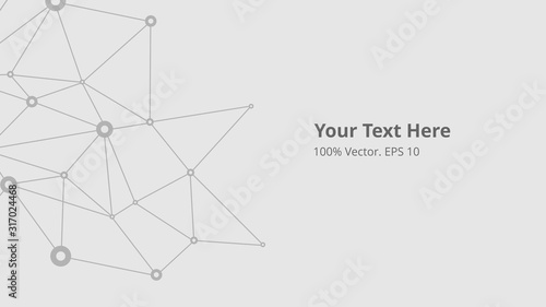 Futuristic crypto colorful blockchain illustration. Vector global creative social network. Abstract polygonal background with lines and dots. EPS 10