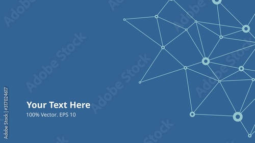 Futuristic crypto colorful blockchain illustration. Vector global creative social network. Abstract polygonal background with lines and dots. EPS 10