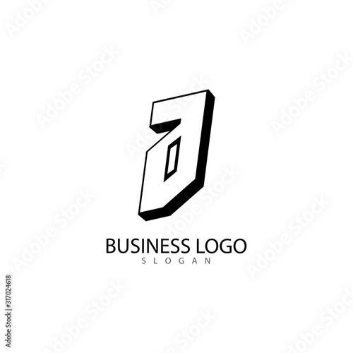 A Letter Logo Template vector icon illustration