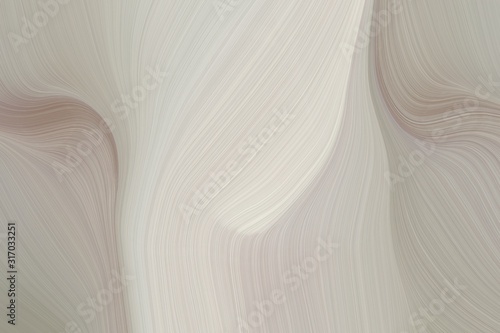 artistic wave fluid lines with abstract waves illustration with ash gray, antique white and gray gray color