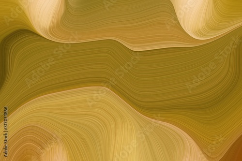 artistic wave fluid lines with modern soft swirl waves background design with dark golden rod, burly wood and sandy brown color