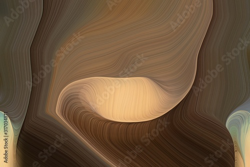 artistic wave lines with curvy background design with old mauve, burly wood and pastel brown color