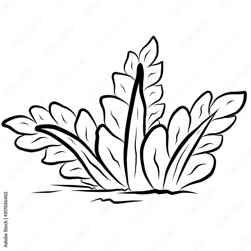  Grass Coloring page for children.