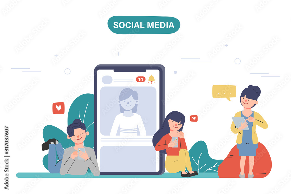 People using mobile phone for social media network communication background. Online community people. People using mobile phone for social media network communication background. Online community people.