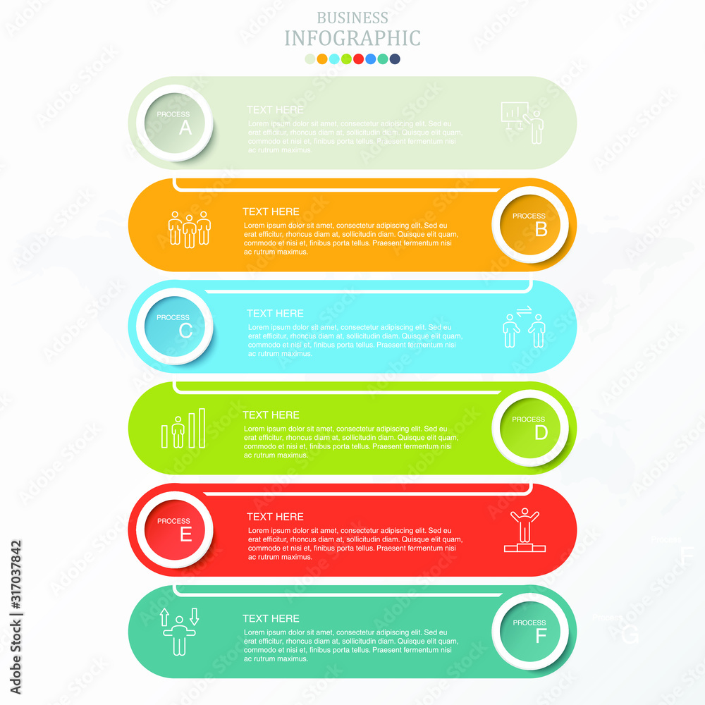 Infographics template and icons for business concept. Infographics template and icons for business concept.