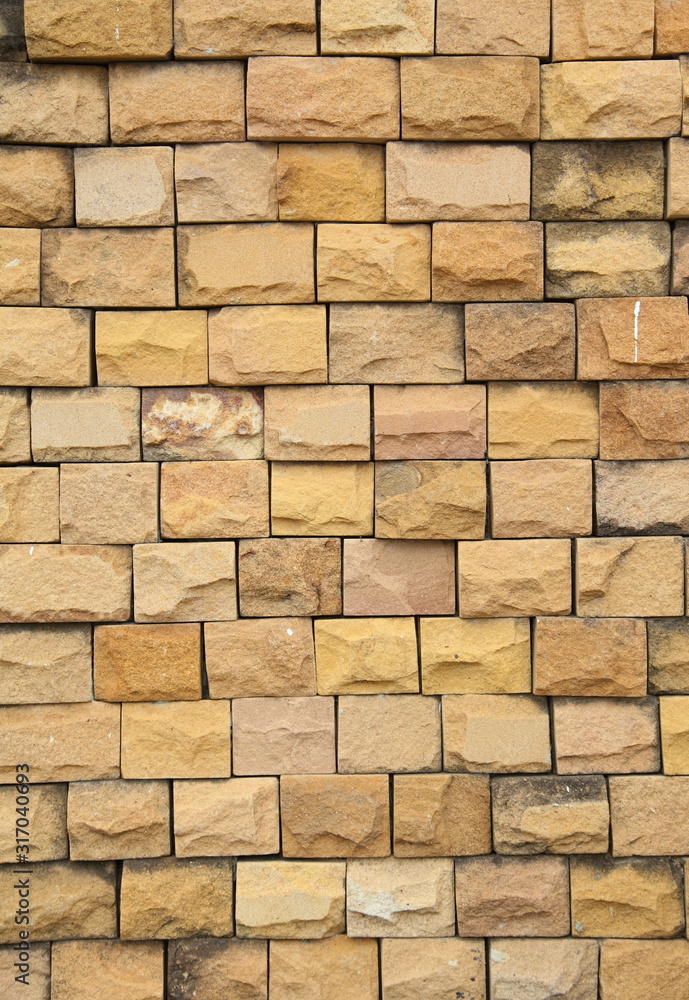Background of brick brown wall texture Background of brick brown wall texture