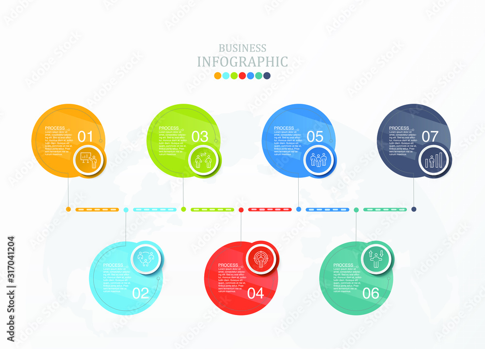 Infographics template and icons for business concept. Infographics template and icons for business concept.