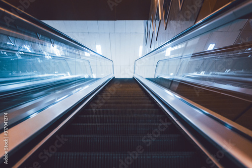 Escalator to the subway station