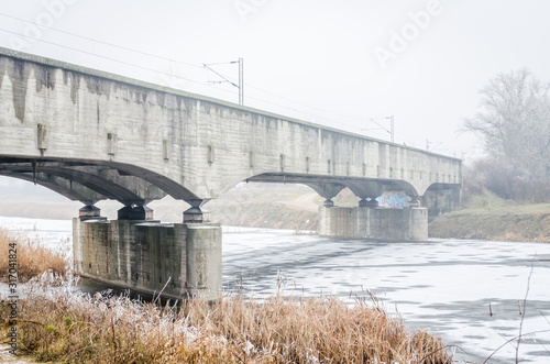 The bridge on the canal - Danube-Tisa-Danube in Novi Sad, Serbia 