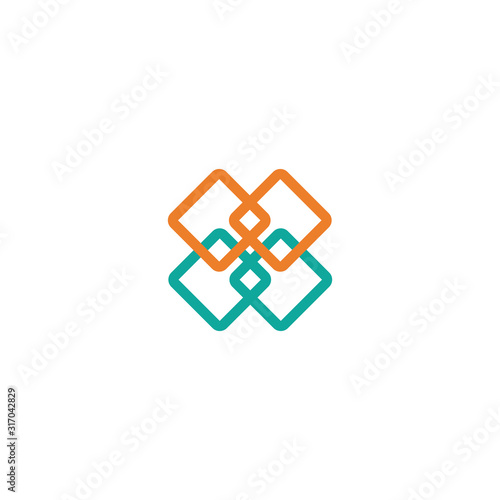 Community logo design template vector isolated illustration