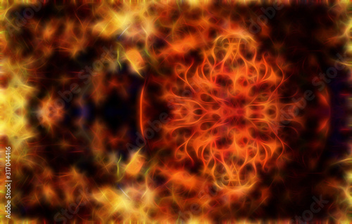 abstract background with ornamental fractal structure.