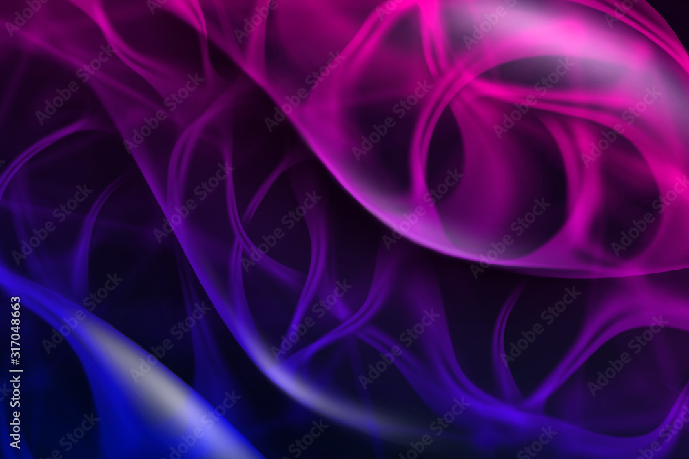 Obraz premium Colorful abstract wavy background with soft light.
