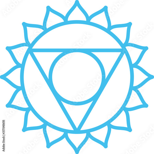 Chakra Vishuddha | Halschakra | blau