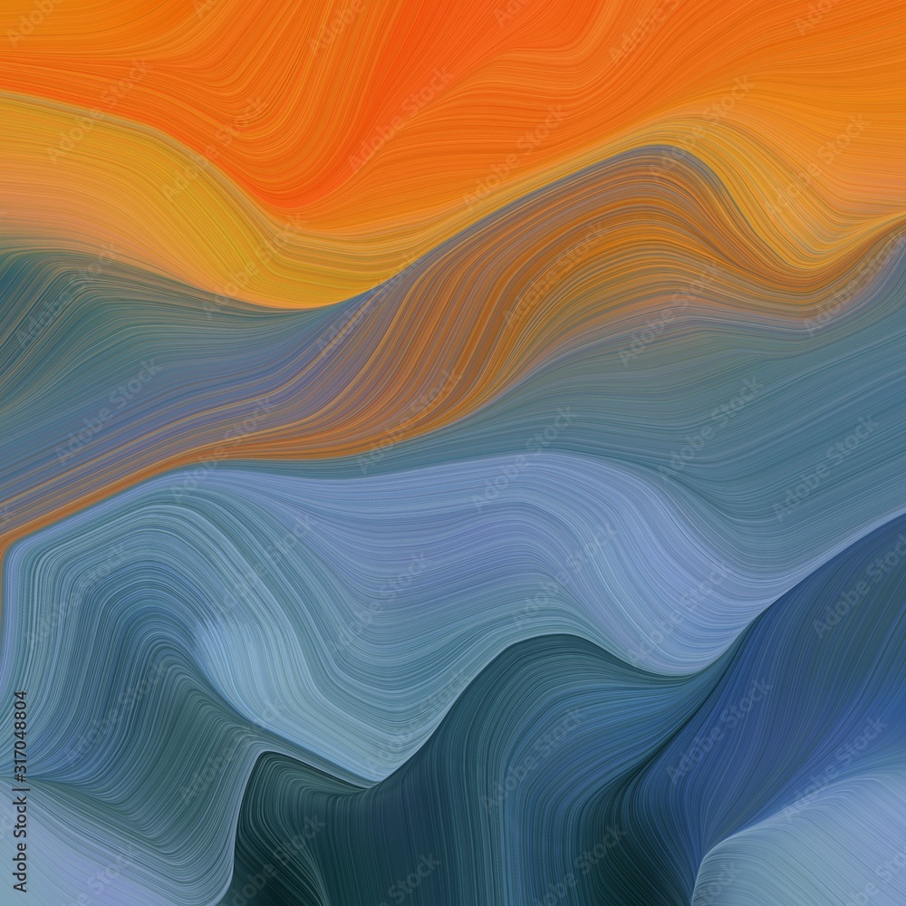 elegant curvy swirl waves background design with slate gray, bronze and teal blue color elegant curvy swirl waves background design with slate gray, bronze and teal blue color
