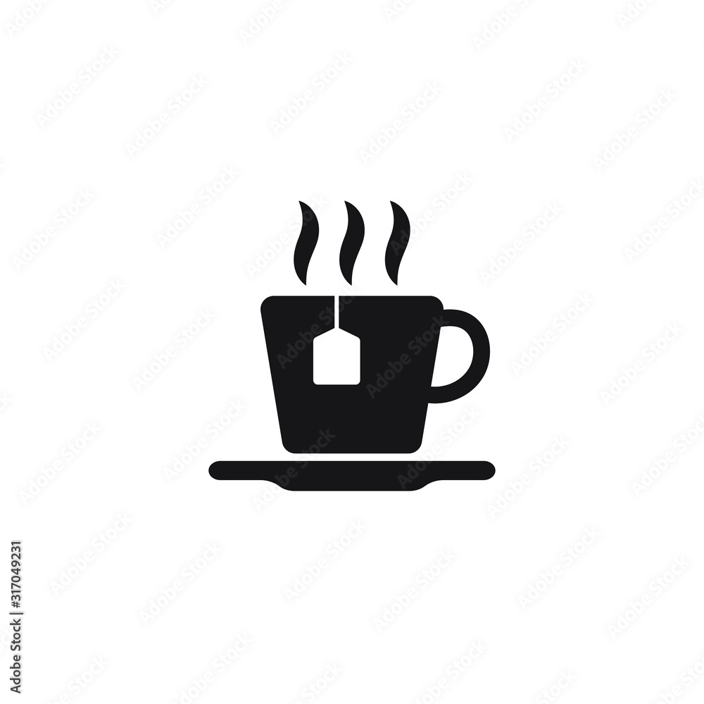 Tea icon, tea cup in trendy flat style design. Vector graphic illustration. Tea icon, tea cup in trendy flat style design. Vector graphic illustration.