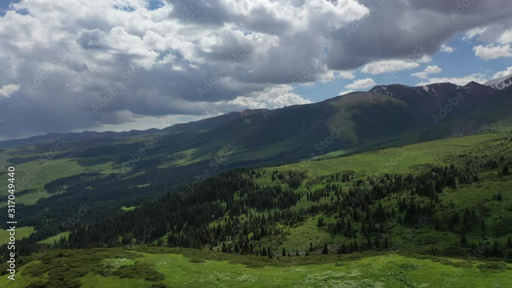 Mountains, forest and rocks, permafrost in the gorge Turgen Kazakhstan: Mountains, forest and rocks, permafrost in the gorge Turgen Kazakhstan: