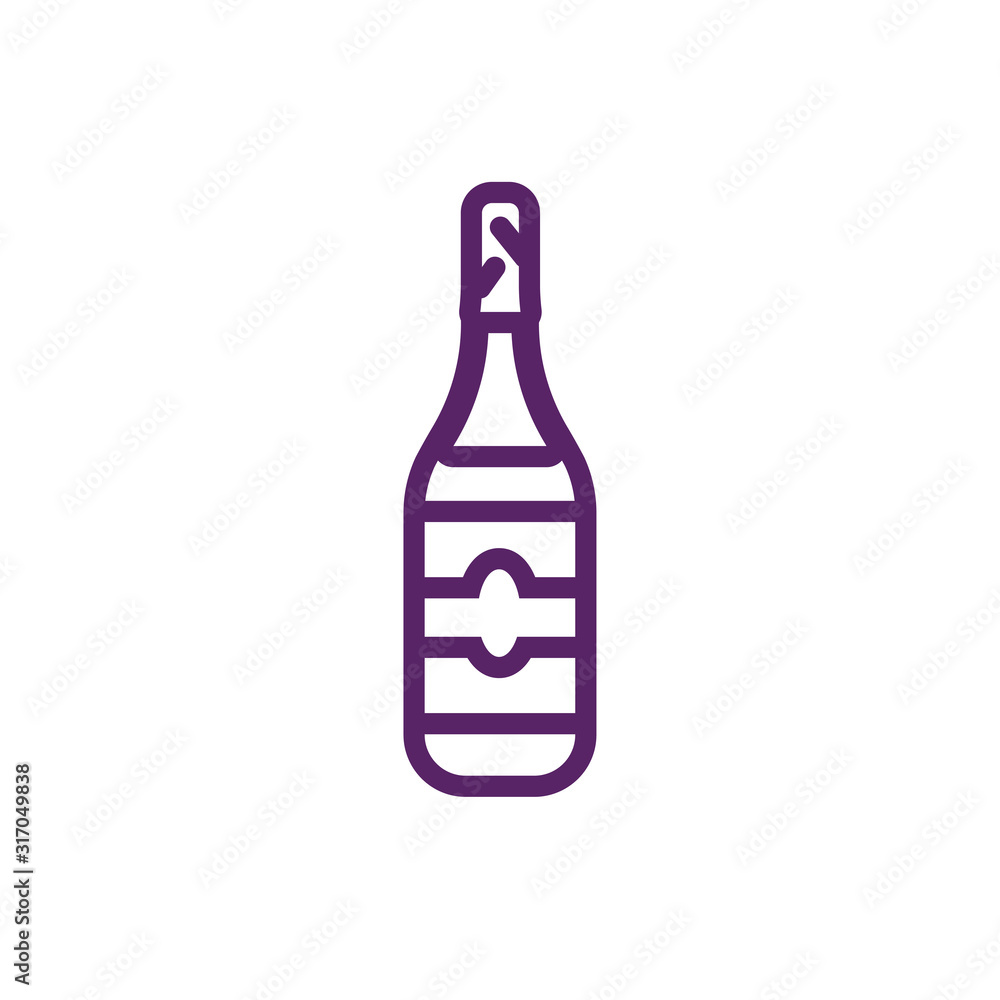 Isolated wine bottle vector design Isolated wine bottle vector design