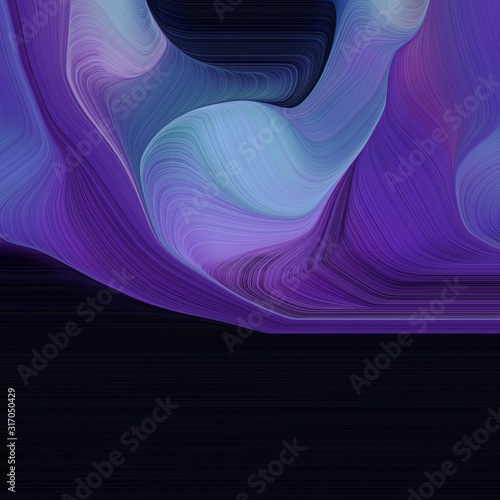 creative square graphic with very dark pink, medium purple and dark slate blue color. elegant curvy swirl waves background illustration © Eigens