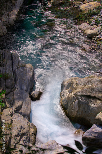 Waterfall in Taroko Scenic Area, Hualien, Taiwan © wu shoung