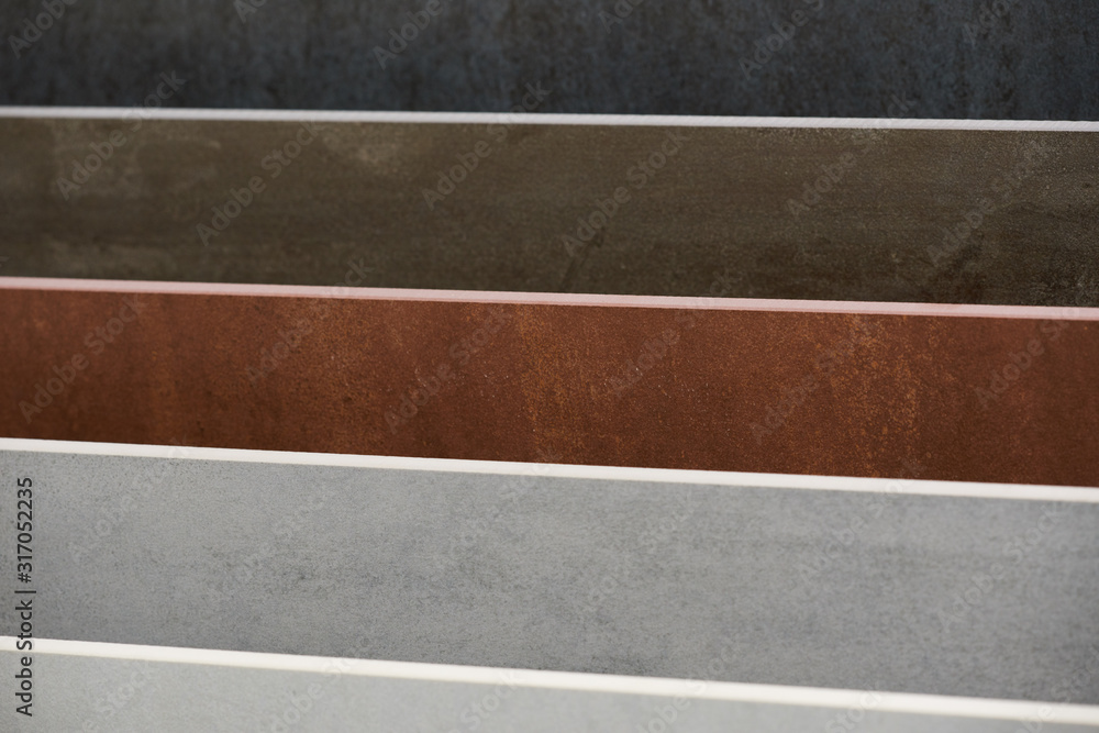 Fototapeta premium Tiles in different colors. Ceramic tiles, decorative materials for repair and decoration.