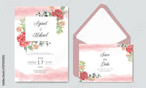 beautiful and romantic wedding invitation cards