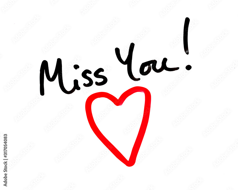 Miss You! Stock Illustration | Adobe Stock