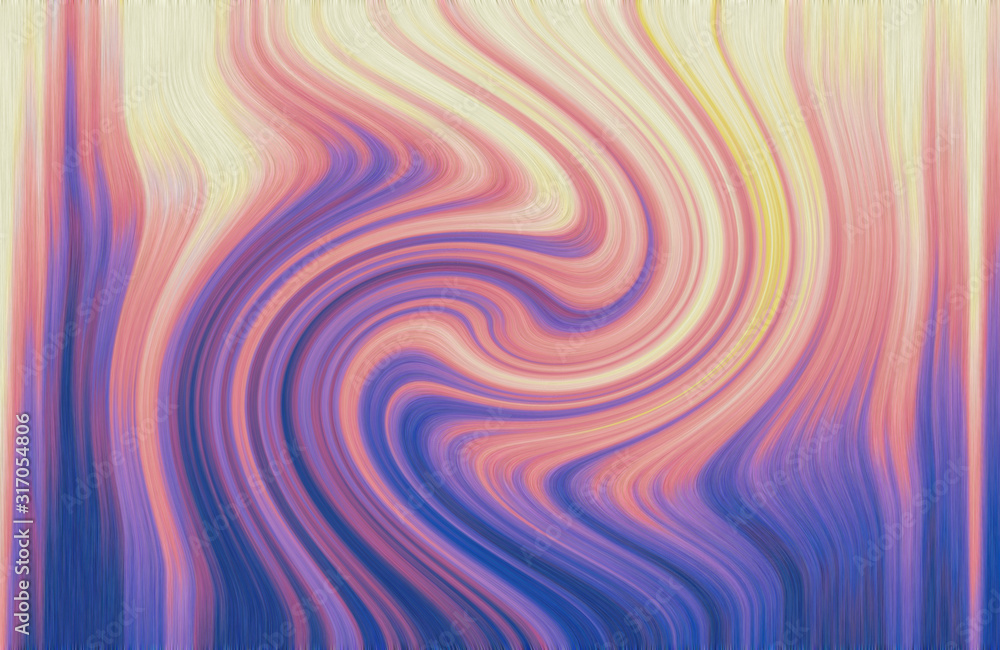 Colorful circle wave for background, Blurred abstract combination of various colors.