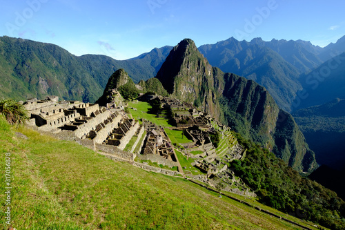 Machu Picchu at a clear sunny day