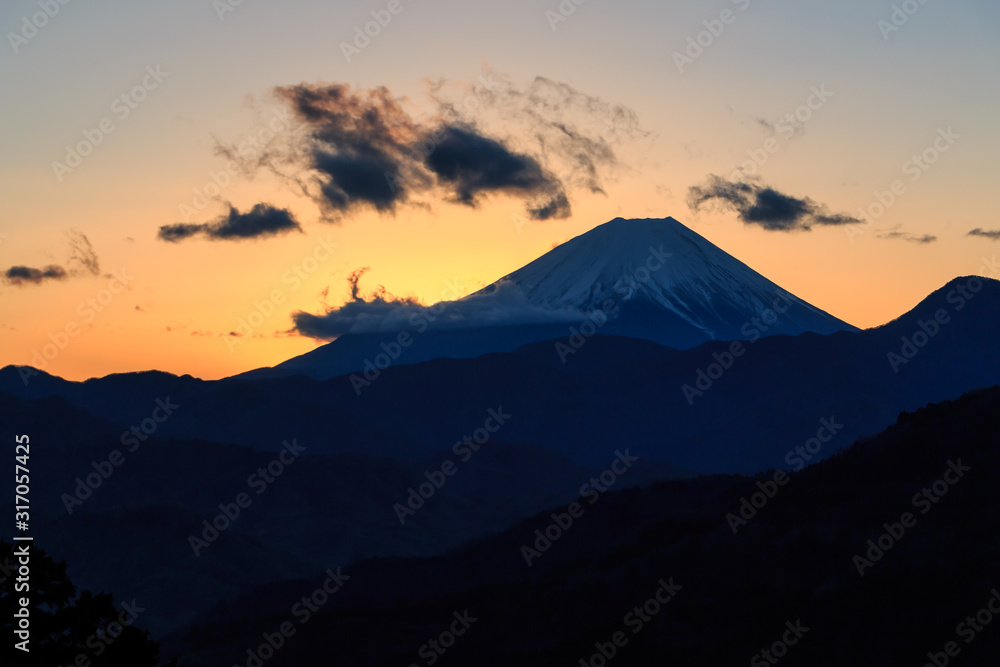 Mt. Fuji seen at Takaori