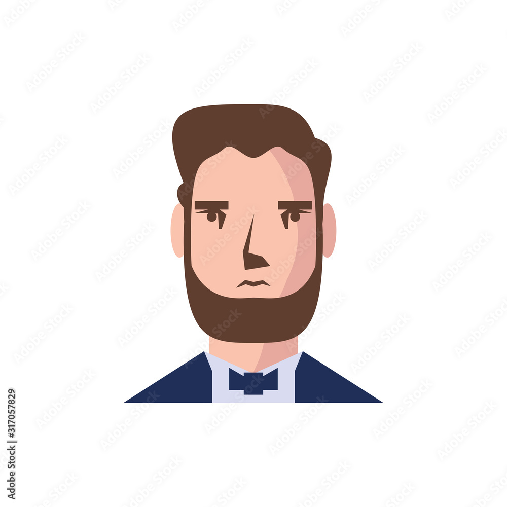 Isolated usa president man vector design