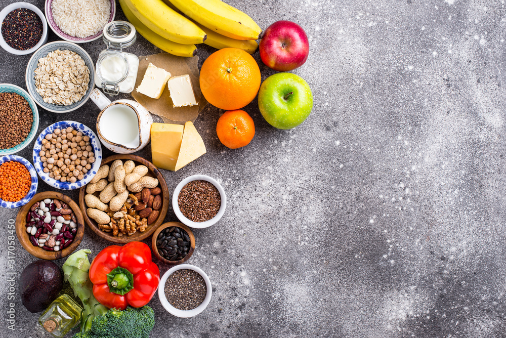 Lacto vegetarian diet concept. Healthy food Lacto vegetarian diet concept. Healthy food