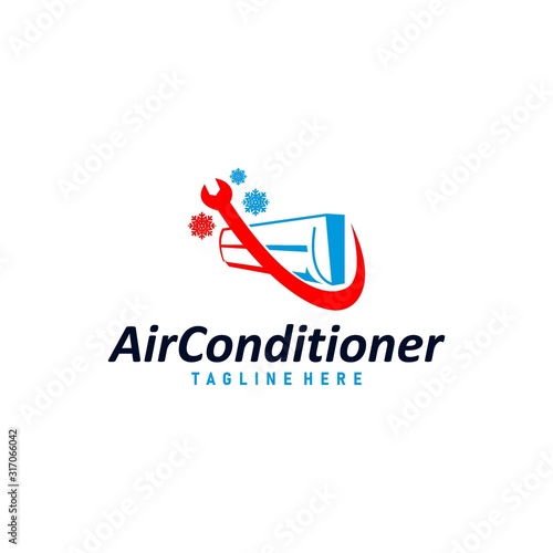 Air condition logo concept vector. Technology device for adjust air condition