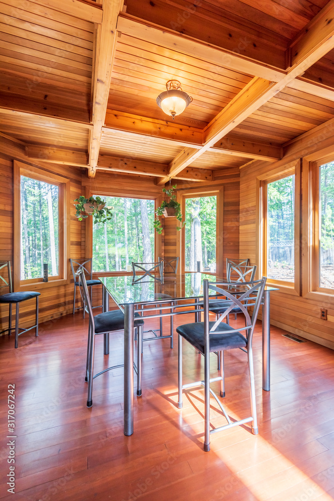 Naklejka premium Modern dining room in luxury house.