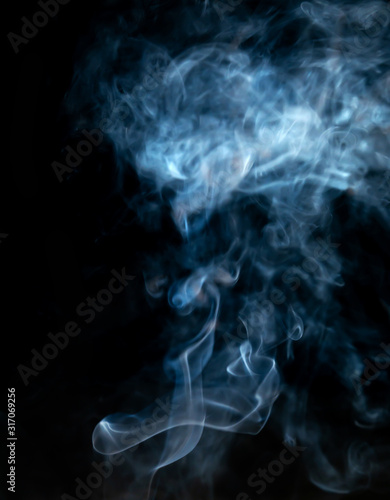 smoke texture on black background