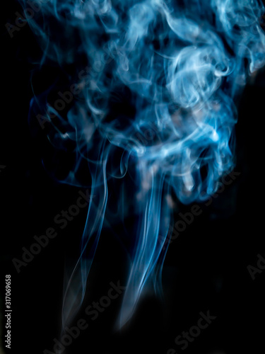 smoke texture on black background