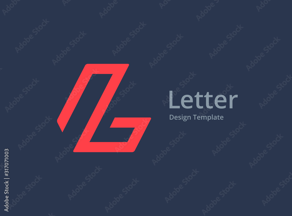 Letter L logo icon design template elements - obrazy, fototapety, plakaty 